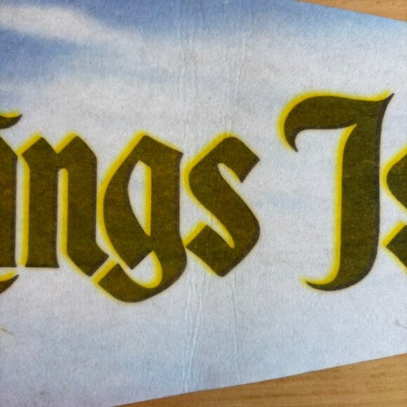 Vintage Kings Island Theme Amusement Park Rare Felt Pennant with Brochure - Picture 7 of 12